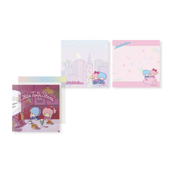 Sanrio Characters Square Memo Pad [City Pop] Little Twin Stars